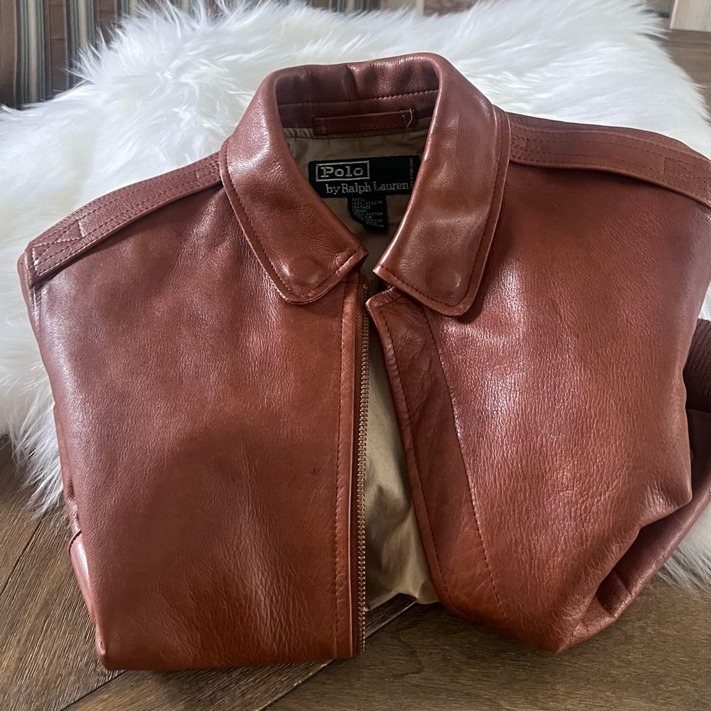 Snowed In…Kids Ralph Lauren Leather Jacket! 
Worn, but like new!!